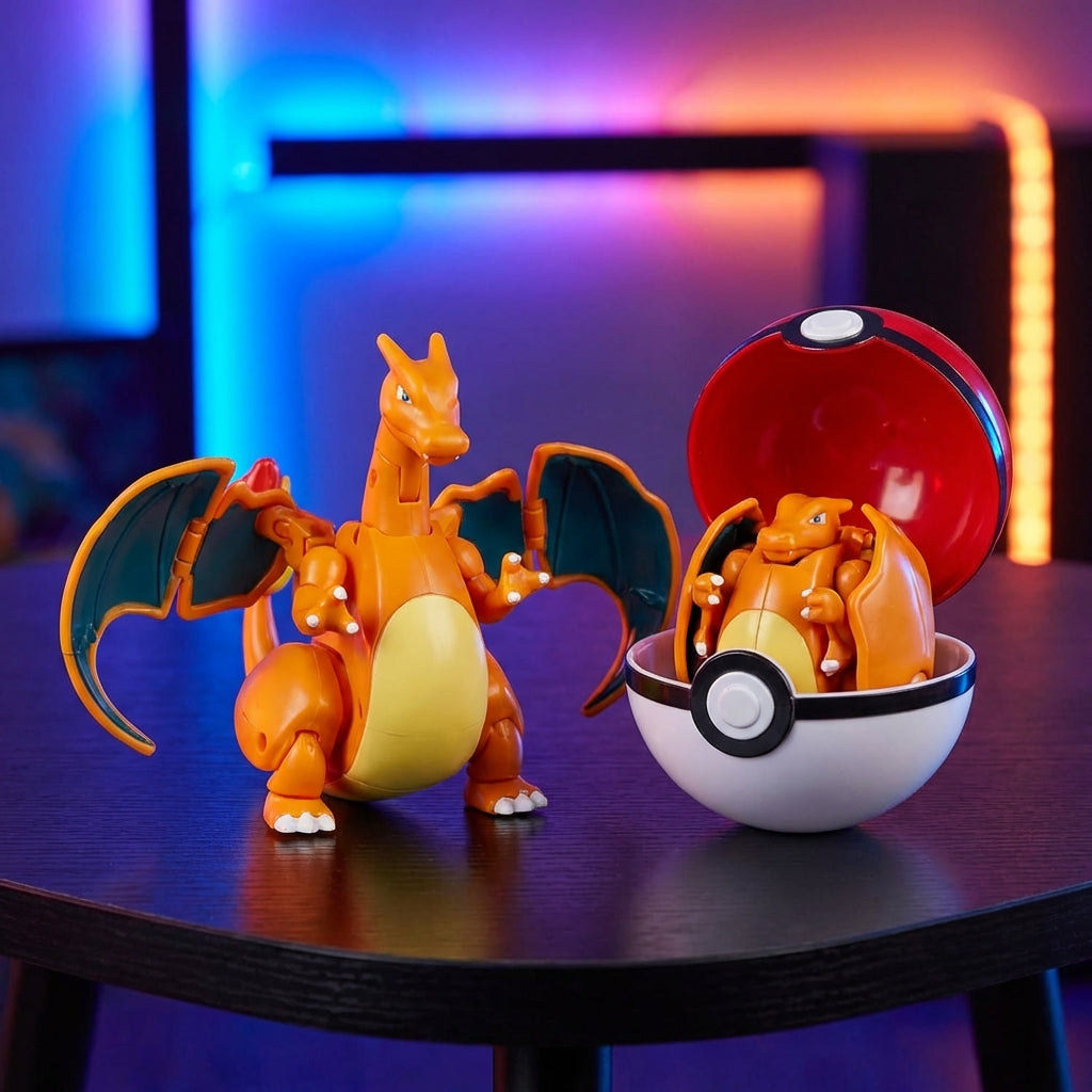 Transforming Action Figure & Poké Ball Set