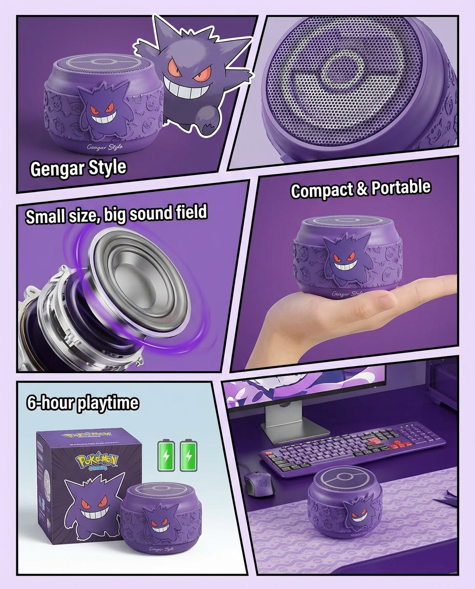 Gengar Mini Bluetooth Speaker