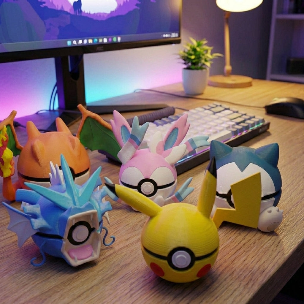 3D Printed Poké Ball Desk Ornament